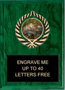 Plaque: Marbleized or Wood with Insert