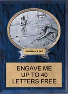 Billiards Sport Legend Oval Plaque - Female [8 x10]