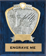 Religion Sport Legend Shield Plaque [9 x 12]