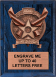 Air Force Bronze Resin Plaque
