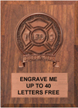 Firefighter Bronze Resin Plaque