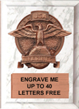 Marines Bronze Resin Plaque