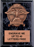 Marines Bronze Resin Plaque