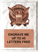 Navy Bronze Resin Plaque