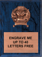 Army Bronze Resin Plaque