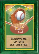 Full Color Baseball Plaque [5 x 7 inch]