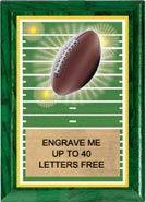 Full Color Football Plaque [5 x 7 inch] 