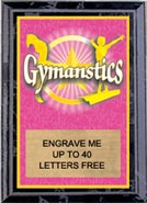 Full Color Gymnastics Plaque [5 x 7 inch] 