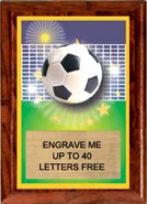 Full Color Soccer Plaque [5 x 7 inch] 