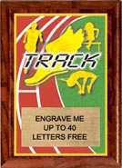 Full Color Track Plaque [5 x 7 inch] 