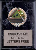 Billiards Millennium Plaque