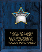 Star Insert Plaque [6 x 8 inch]