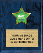 Custom Star Insert Plaque [6 x 8 inch]