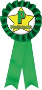 Participation Ribbon [3 x 6.5 inch green]
