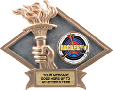 Victory Dimensional Diamond Resin Insert Trophy