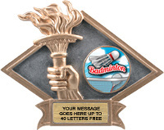 Victory Dimensional Diamond Resin Insert Trophy