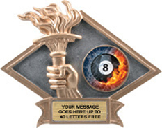 Victory Dimensional Diamond Resin Insert Trophy [6 x 8.5 inch] large