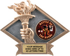 Victory Dimensional Diamond Resin Insert Trophy