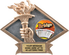 Victory Dimensional Diamond Resin Insert Trophy