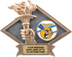 Victory Dimensional Diamond Resin Insert Trophy