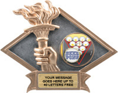 Victory Dimensional Diamond Resin Insert Trophy [6 x 8.5 inch] large