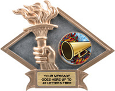 Victory Dimensional Diamond Resin Insert Trophy [6 x 8.5 inch] large