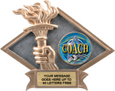 Victory Dimensional Diamond Resin Insert Trophy
