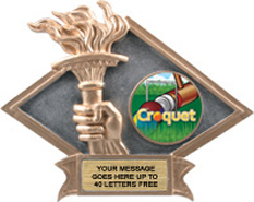 Victory Dimensional Diamond Resin Insert Trophy