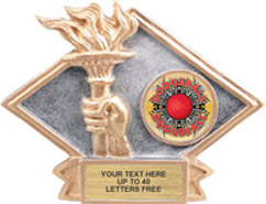 Victory Dimensional Diamond Resin Insert Trophy [6 x 8.5 inch] large