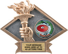 Victory Dimensional Diamond Resin Insert Trophy