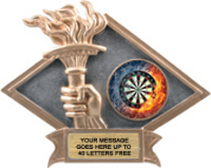 Victory Dimensional Diamond Resin Insert Trophy