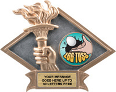 Victory Dimensional Diamond Resin Insert Trophy