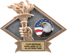 Victory Dimensional Diamond Resin Insert Trophy [6 x 8.5 inch] large