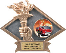 Victory Dimensional Diamond Resin Insert Trophy [6 x 8.5 inch] large