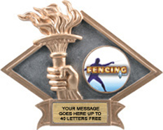 Victory Dimensional Diamond Resin Insert Trophy