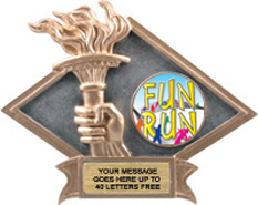 Victory Dimensional Diamond Resin Insert Trophy