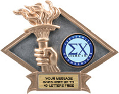 Victory Dimensional Diamond Resin Insert Trophy