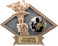 Victory Dimensional Diamond Resin Insert Trophy