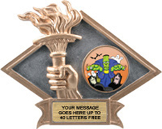 Victory Dimensional Diamond Resin Insert Trophy