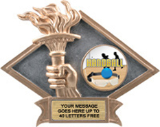 Victory Dimensional Diamond Resin Insert Trophy