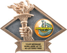 Victory Dimensional Diamond Resin Insert Trophy [6 x 8.5 inch] large