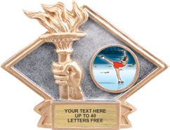 Victory Dimensional Diamond Resin Insert Trophy