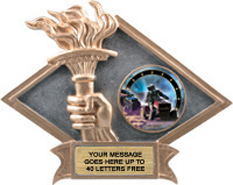 Victory Dimensional Diamond Resin Insert Trophy