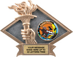 Victory Dimensional Diamond Resin Insert Trophy