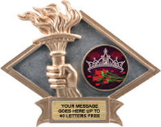 Victory Dimensional Diamond Resin Insert Trophy