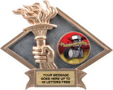 Victory Dimensional Diamond Resin Insert Trophy