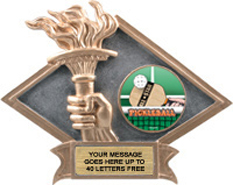 Victory Dimensional Diamond Resin Insert Trophy