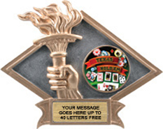 Victory Dimensional Diamond Resin Insert Trophy