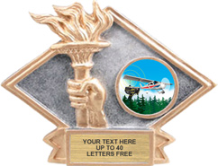 Victory Dimensional Diamond Resin Insert Trophy
