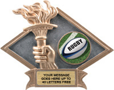 Victory Dimensional Diamond Resin Insert Trophy